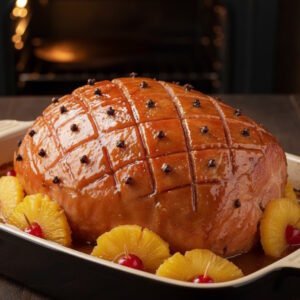 Receta de Jamón al Horno con Piña