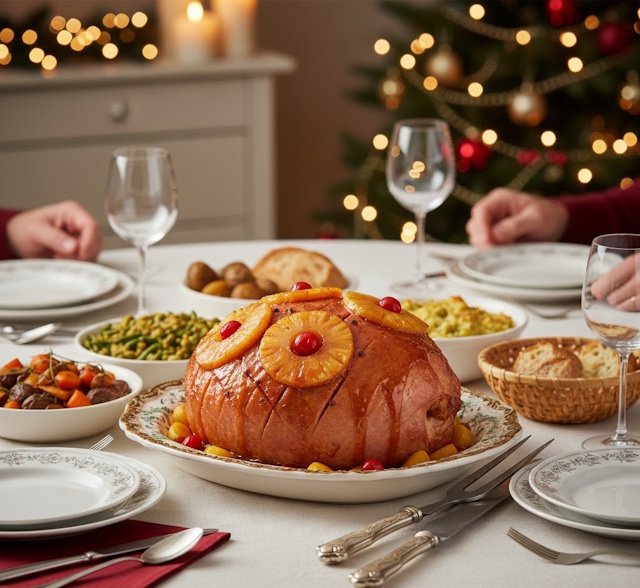 Receta de Jamón al Horno con Piña