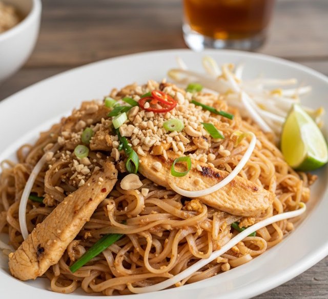 Receta de Pad Thai de Pollo