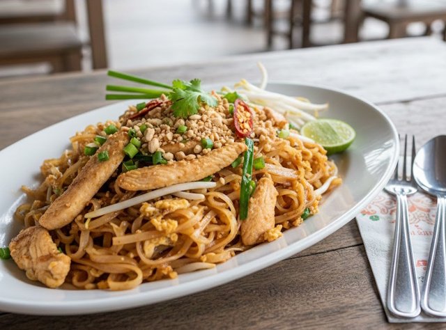 Receta de Pad Thai de Pollo