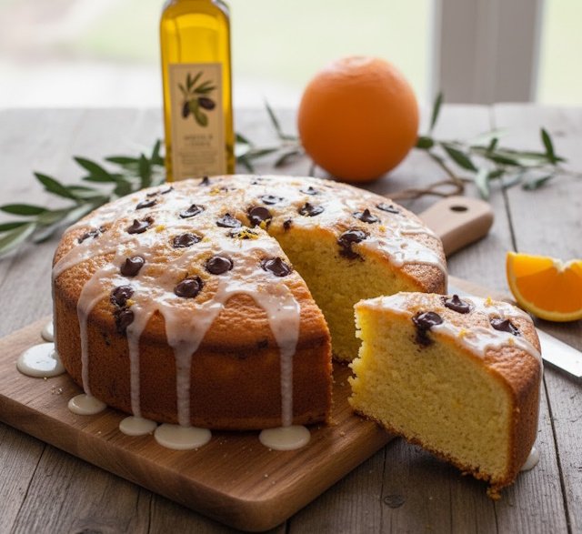 Receta Bizcocho de Naranja, Anís y Chocolate