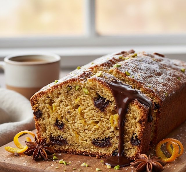 Receta Bizcocho de Naranja, Anís y Chocolate