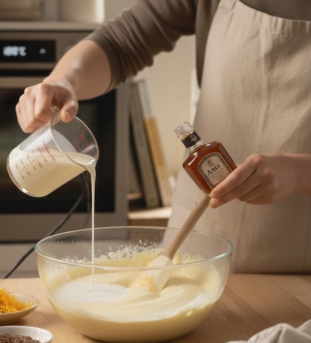 Bizcocho Naranja, aceite y chocolate