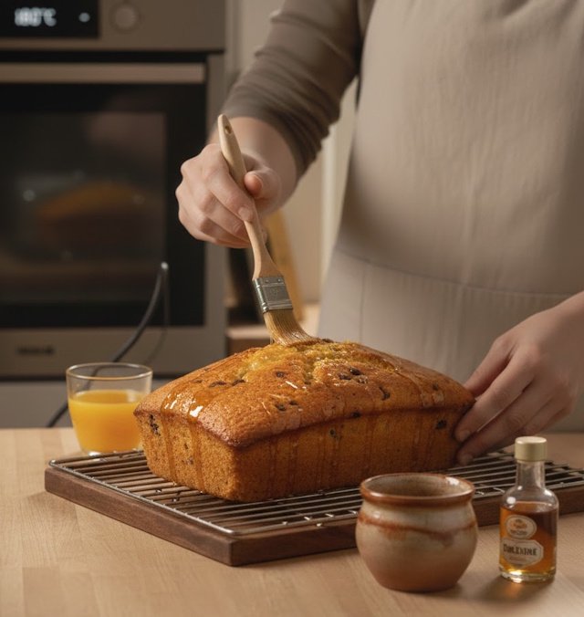 Bizcocho Naranja, aceite y chocolate