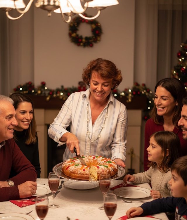 maria-jose-gemini2_640 María José sirviendo el Roscón de Reyes