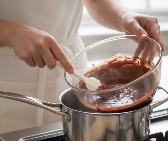 Fundir el Chocolate al Baño María
