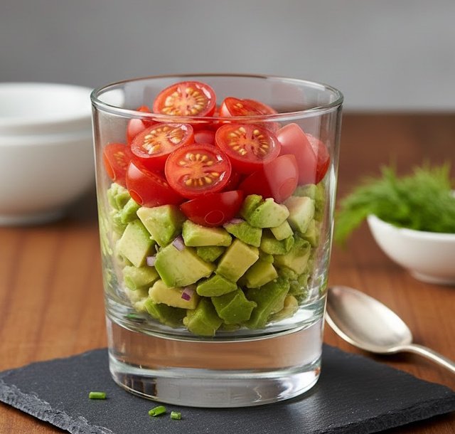 Receta Cóctel Aguacate y Salmón