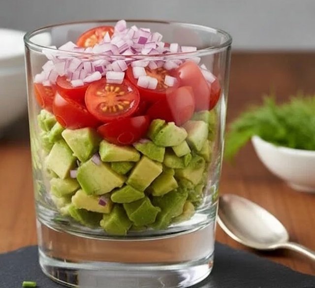 Receta Cóctel Aguacate y Salmón