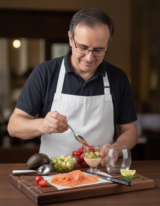Jesús, autor de la receta de Cóctel de Aguacate y Salmón Ahumado