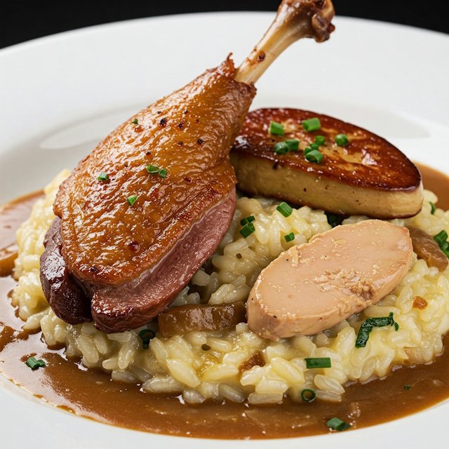 Receta de Falso Risotto de Pato y Foie