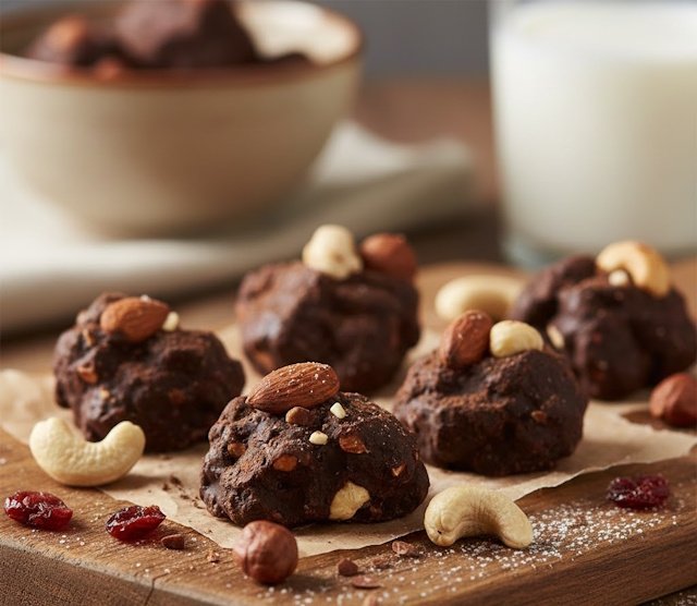 receta de rocas de chocolate