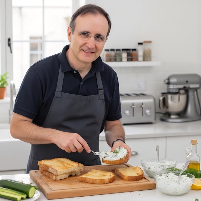 Jesús, autor de la receta Pan Tostado con Tzatzíki Griego