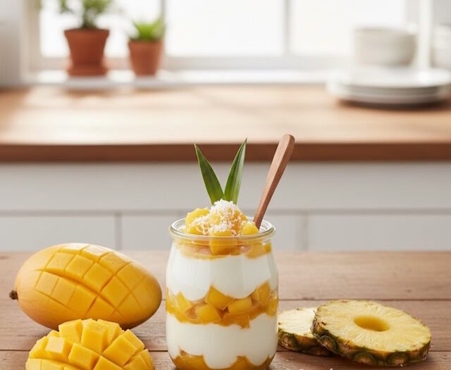 Yogurt Tropical de Mango y Piña