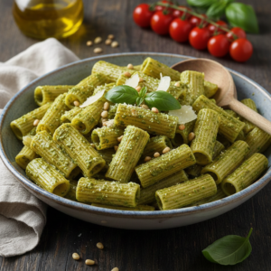 Receta de Rigatoni al Pesto