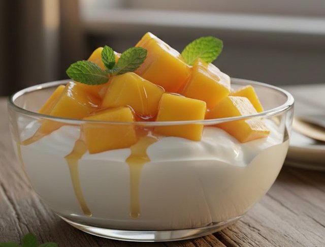 Receta de Yogur Tropical Casero de Mango y Piña