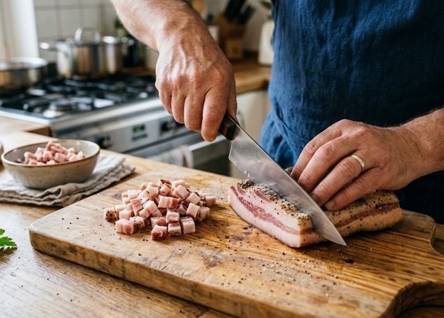 Cortar bacón