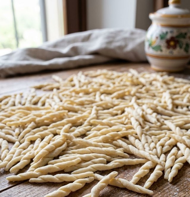 Trofie, para hacer la receta de Pasta Trofie con Verduras y Nueces