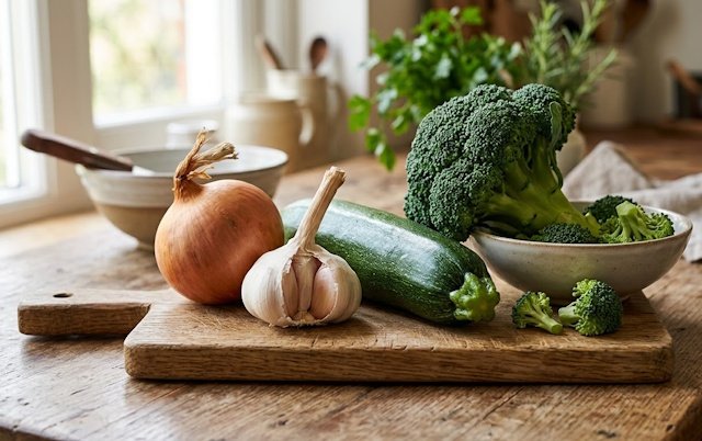 Verduras, para hacer la receta de Pasta Trofie con Verduras y Nueces