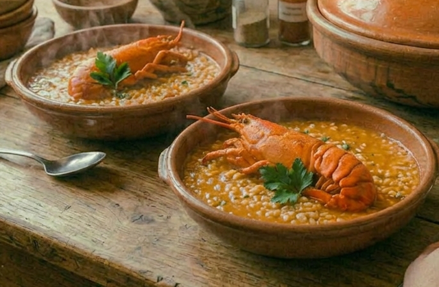 Arroz meloso de bogavante