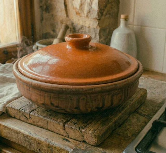 Cazo tapado de arroz meloso de bogavante