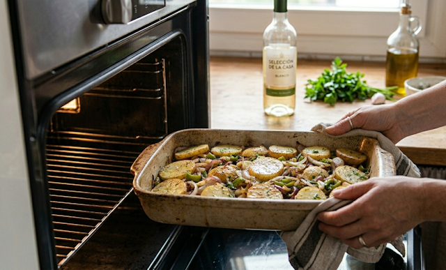 Patatas Panaderas sacadas del horno