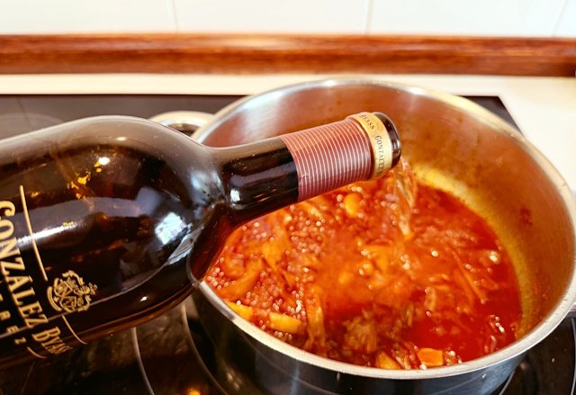 Sofritos con vino