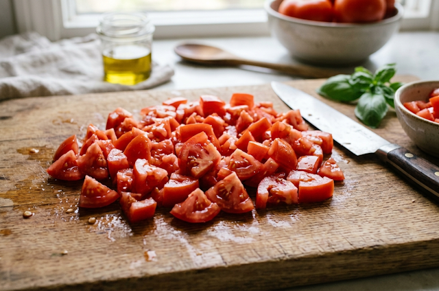 Tomate troceado