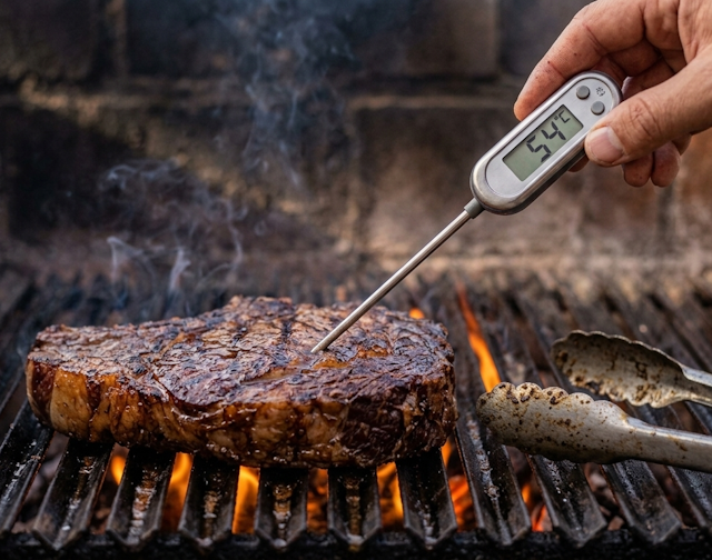 Bife ancho a 45 ºC
