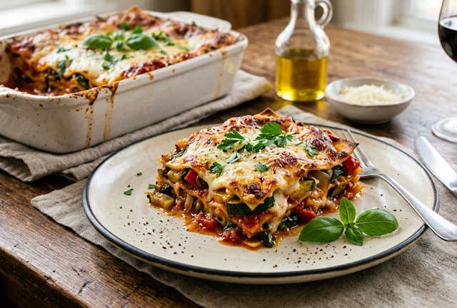 Receta de Lasaña de Verduras