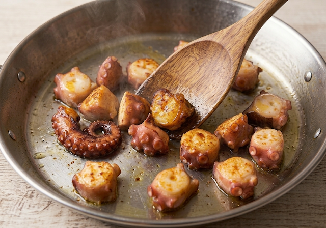 paella-pulpo-gtemini11_640 Saltear el Pulpo