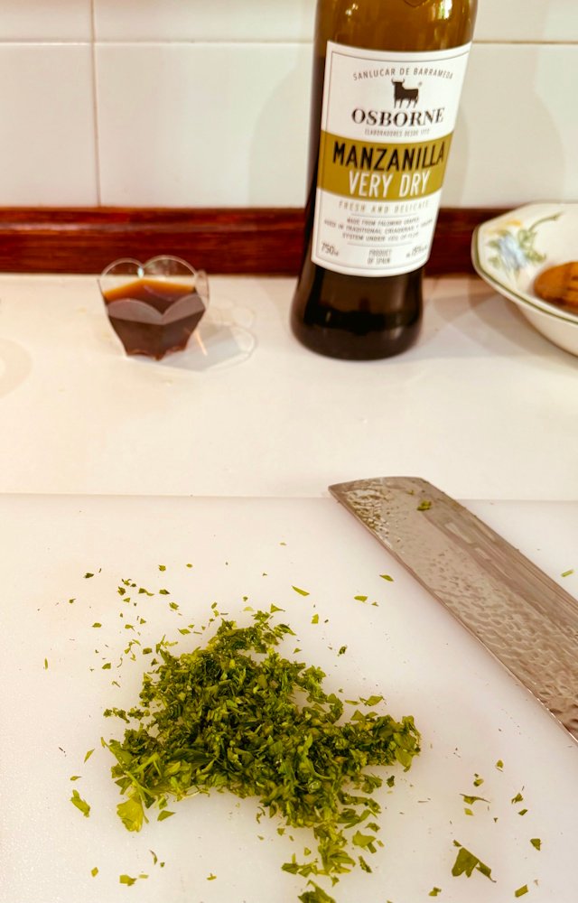 Perejil picado