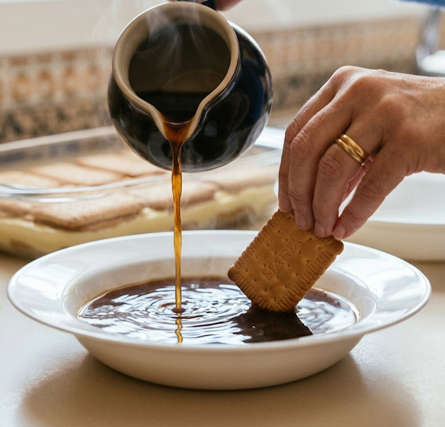 Galletas en café