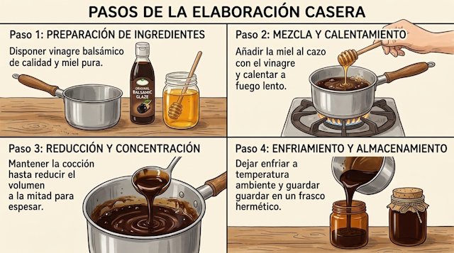 Pasos Receta Vinagre de Módena