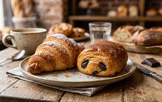 Cruasán y Pain au Chocolat