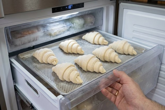 Cruasanes congelados