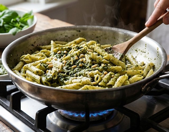 Rigatoni al pesto