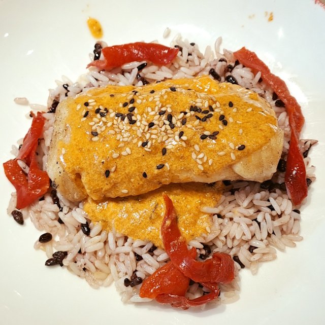Merluza Tikka Marsala, variante de la receta de Pollo Tikka Masala