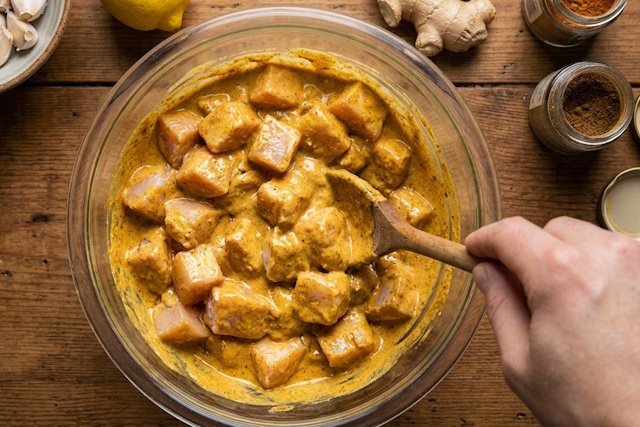 Receta de pollo tikka masala