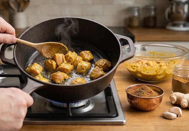 Receta de pollo tikka masala